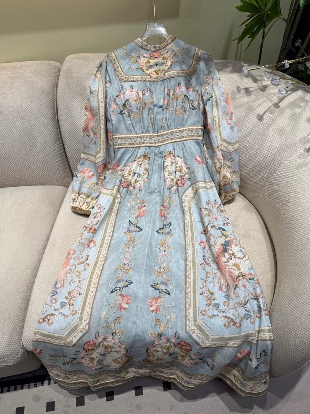 ZIMMERMANN ROSELIGHT PLUNGE MIDI DRESS - Picture 5 of 11